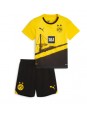 Borussia Dortmund Domácí dres pro děti 2023-24 Krátký Rukáv (+ trenýrky)